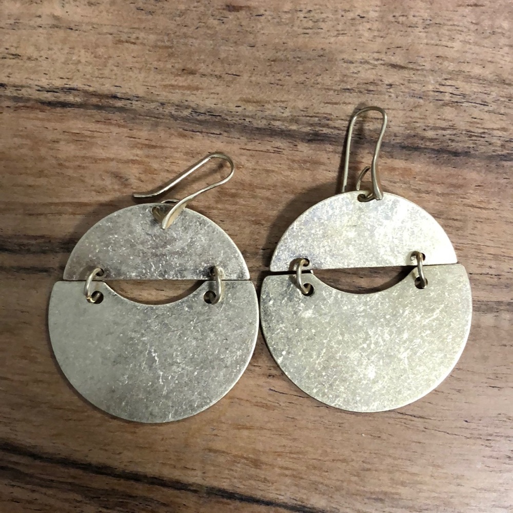 Gold Dangling Earrings